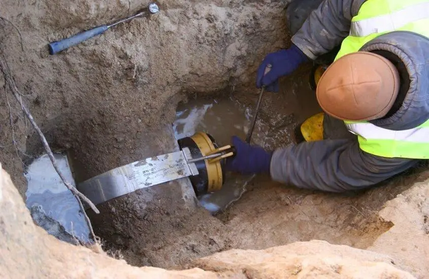 Underground sewer line repair process